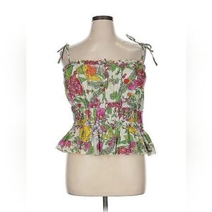 Anthropologie Peplum Ruffle Tank